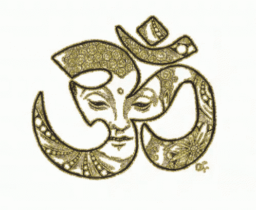 Buddha Enveloped In Namaste Symbol GIF