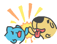 Bug Cat Dog Dog Sticker