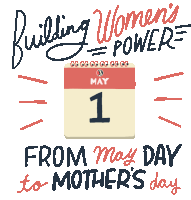 Building Womens Power From May Day To Mothers Day Sticker