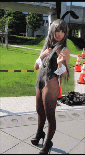 Bunny Catsuit GIF. This 275 x 498 animated GIF is part of our strumpfhose ausziehen collection. Related themes include bunny. Created by tftom27. View the…