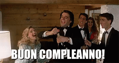 Buon Compleanno Christian De Sica Auguri Compleanno Champagne Brindisi GIF