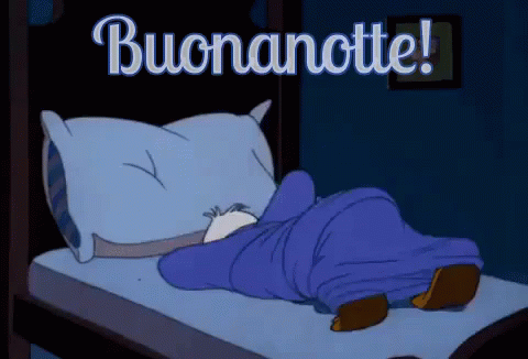 Buonanotte Buona Notte Sogni D’oro Dormi Bene A Domani Dormire Dormo Dormendo GIF