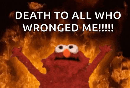 Burn Elmo GIF