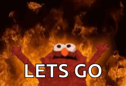 Burn Elmo GIF