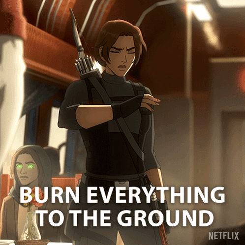 Burn Everything To The Ground Lara Croft GIF