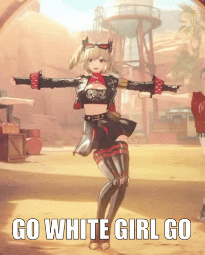 Burnice Go White Girl GIF