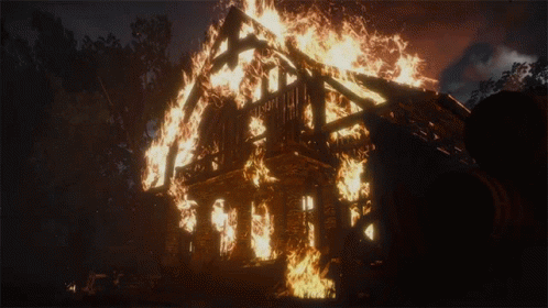 Burning House The Witcher GIF