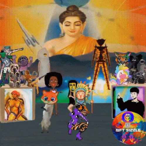 Burning Man Hen All Stars GIF