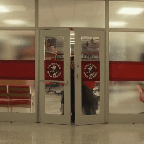 Burst Through The Door Lisa GIF