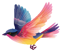 Burung Terbang Bird Sticker