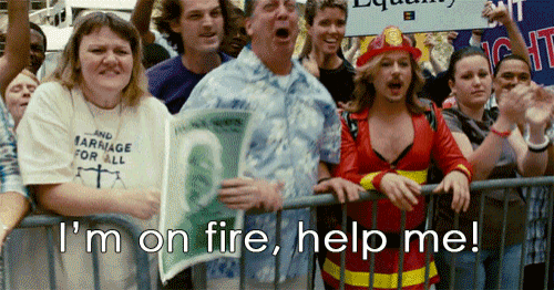 But I'M On Fire GIF