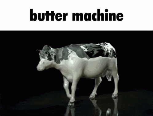 Butter Cow Fast GIF