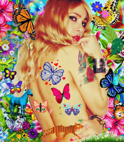 Butterfly Butterfly Woman GIF