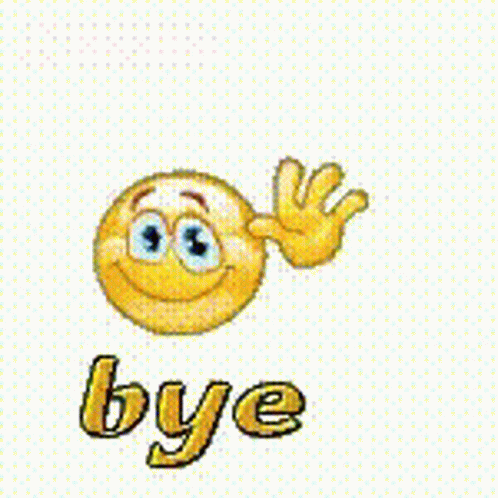 Bye इमोजी GIF