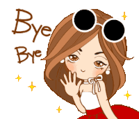 Bye Sticker