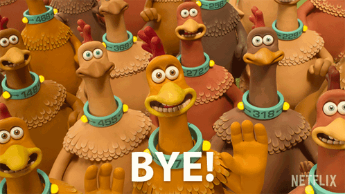 Bye Chicken Run Dawn Of The Nugget GIF