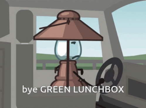 Bye Green Lunchbox Airy GIF. This 498 x 371 animated GIF is part of our soylent green is people collection. Created by Rattlepate. View the original…