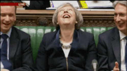 Cackling Deadaf GIF. This 498 x 278 animated GIF is part of our theresa may laughing collection. Related themes include dead. Created by sullpete. View the…