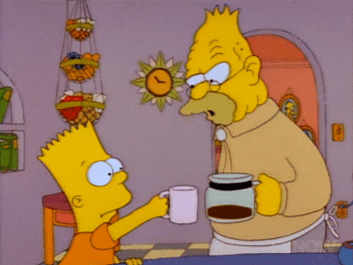 Caffeine Bart Simpson GIF