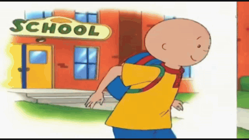 Caillou Running GIF