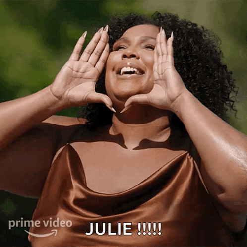 Calling Lizzo GIF