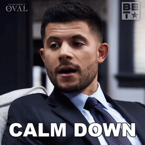 Calm Down Allan GIF