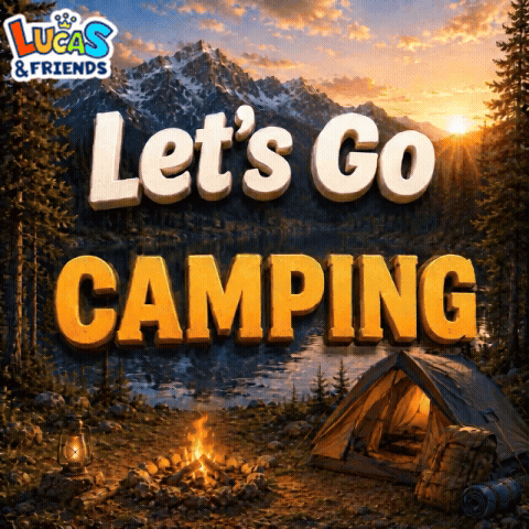 Camping Lets Go Camping GIF. This 480 x 480 animated GIF is part of our funny camp collection. Related themes include nature. Created by lucasandfriends…