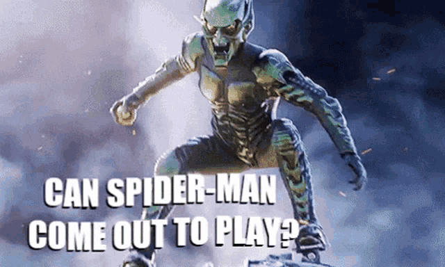 Can Spider Man Come Out To Play GIF