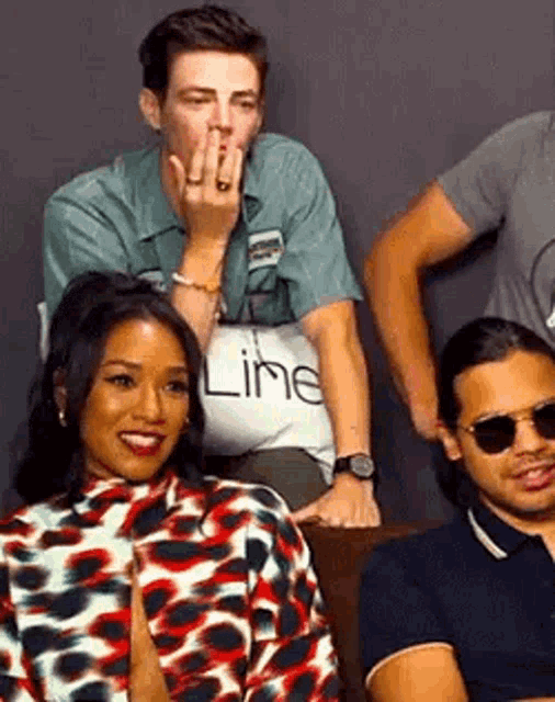 Candice Patton Grant Gustin GIF
