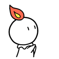 Candle Cute Sticker