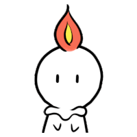Candle Cute Sticker