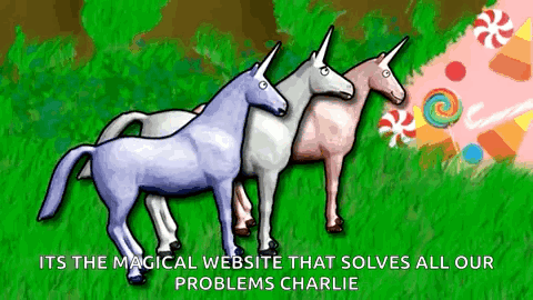 Candy Mountain Unicorn GIF