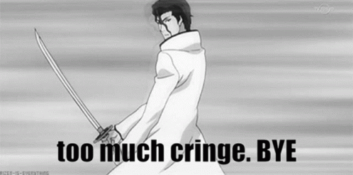 Cant Deal With Cringe Aizen Cringe GIF. This 498 x 247 animated GIF is part of our only a sith deals in absolutes collection. Related themes include bleach…