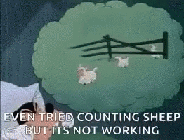 Cant Sleep Sheep GIF