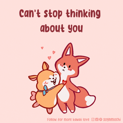 Cant-stop-thinking-about-you Just-thinking-about-you GIF. This 498 x 498 animated GIF is part of our ich denk an dich collection. Related themes include i…