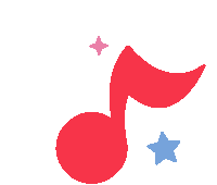 Canticos Music Note Sticker