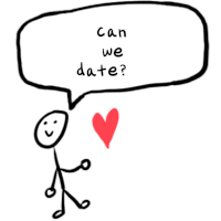 Canwedate Letsgoonadate Sticker