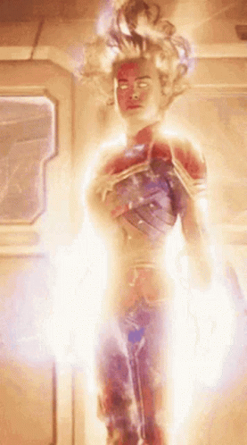 Captain Marvel Superhero GIF