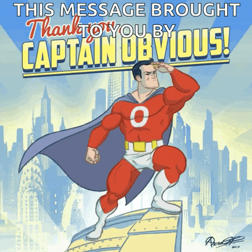 Captainobvious Thankyou GIF