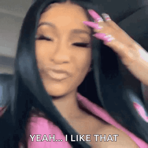 Cardi B Pink GIF