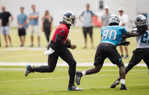 Carolina Panthers Cam Newton GIF. This 480 x 308 animated GIF is part of our cam newton fumble collection. Related themes include football. Created by…