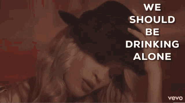 Carrie Underwood Drinking Alone GIF