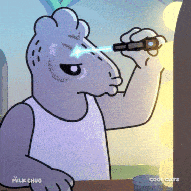 Cartoon Glitch GIF