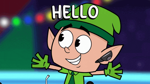Cartoon Hello GIF