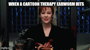 Cartoon Therapy Earworm GIF