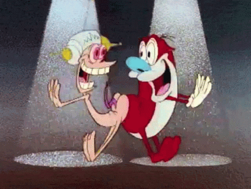 Cartoons Ren And Stimpy GIF. This 498 x 375 animated GIF is part of our ren and stimpy happy happy joy joy collection. Related themes include bump, dance…