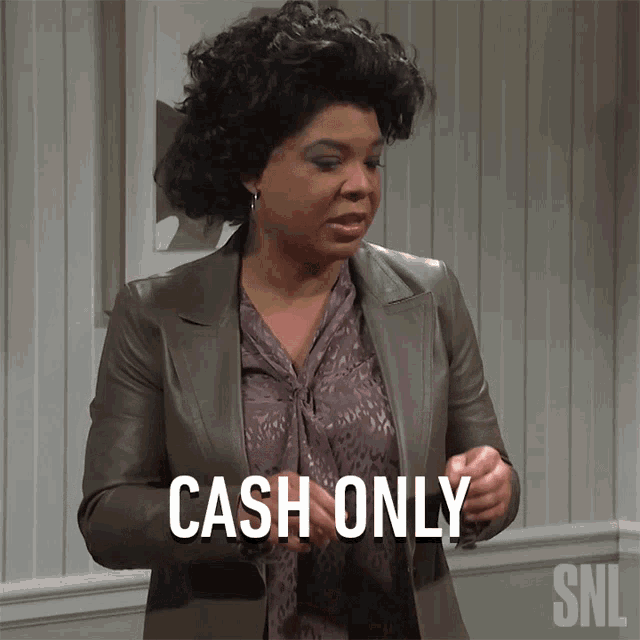Cash Only Saturday Night Live GIF