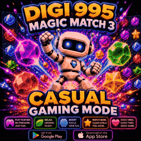 Casual Gaming Mode Digi 995 Magic Match 3 GIF