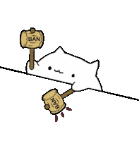 Cat Ban Sticker