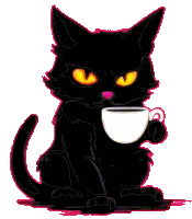 Cat Black Cat Sticker